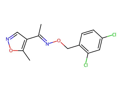 N-[(2,4-dichlorophenyl)methoxy]-1-(5-methyl-1,2-oxazol-4-yl)ethanimine structure