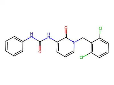 N-[1-(2,6-dichlorobenzyl)-2-oxo-1,2-dihydro-3-pyridinyl]-N'-phenylurea structure