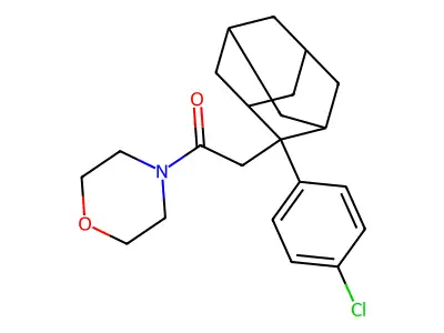 2-[2-(4-Chlorophenyl)-2-adamantyl]-1-morpholino-1-ethanone structure