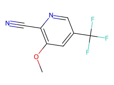 3-Methoxy-5-(trifluoromethyl)pyridine-2-carbonitrile structure