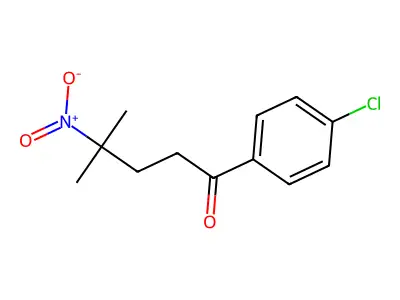 1-(4-Chlorophenyl)-4-methyl-4-nitropentan-1-one structure