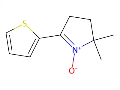 2,2-Dimethyl-1-oxido-5-thiophen-2-yl-3,4-dihydropyrrol-1-ium structure