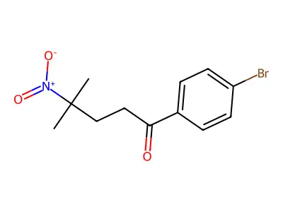1-(4-Bromophenyl)-4-methyl-4-nitropentan-1-one structure