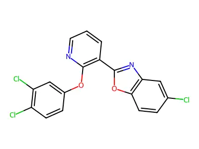 5-Chloro-2-[2-(3,4-dichlorophenoxy)pyridin-3-yl]-1,3-benzoxazole structure
