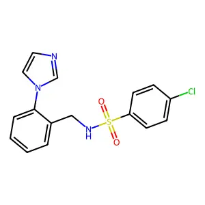 4-chloro-N-[2-(1H-imidazol-1-yl)benzyl]benzenesulfonamide structure