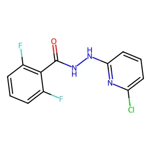 N'-(6-chloro-2-pyridinyl)-2,6-difluorobenzenecarbohydrazide structure