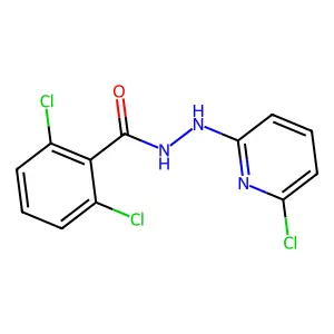 2,6-dichloro-N'-(6-chloro-2-pyridinyl)benzenecarbohydrazide structure
