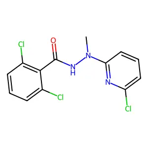 2,6-dichloro-N'-(6-chloropyridin-2-yl)-N'-methylbenzohydrazide structure