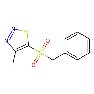 Benzyl 4-methyl-1,2,3-thiadiazol-5-yl sulfone structure