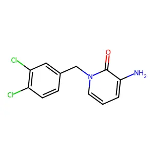 3-amino-1-(3,4-dichlorobenzyl)-2(1H)-pyridinone structure
