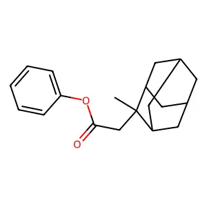 Phenyl 2-(2-methyl-2-adamantyl)acetate structure
