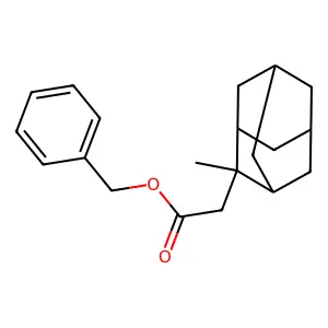 Benzyl 2-(2-methyl-2-adamantyl)acetate structure