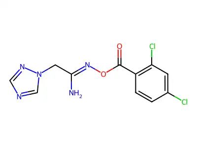[[1-Amino-2-(1,2,4-triazol-1-yl)ethylidene]amino] 2,4-dichlorobenzoate structure