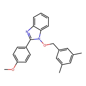 1-[(3,5-dimethylbenzyl)oxy]-2-(4-methoxyphenyl)-1H-1,3-benzimidazole structure