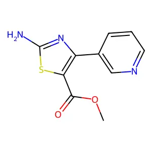 Methyl 2-amino-4-(3-pyridinyl)-1,3-thiazole-5-carboxylate structure