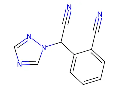 2-[cyano(1H-1,2,4-triazol-1-yl)methyl]benzenecarbonitrile structure