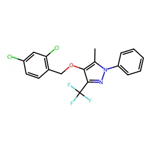4-[(2,4-dichlorobenzyl)oxy]-5-methyl-1-phenyl-3-(trifluoromethyl)-1H-pyrazole structure