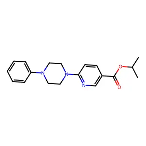 Propan-2-yl 6-(4-phenylpiperazin-1-yl)pyridine-3-carboxylate structure