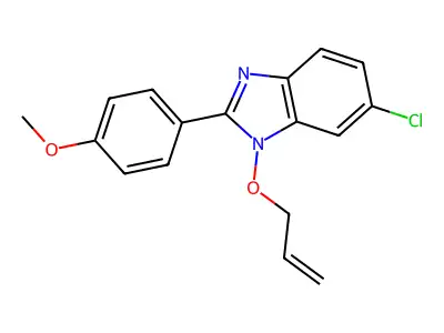 1-(allyloxy)-6-chloro-2-(4-methoxyphenyl)-1H-1,3-benzimidazole structure