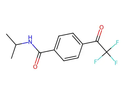 N-isopropyl-4-(2,2,2-trifluoroacetyl)benzenecarboxamide structure