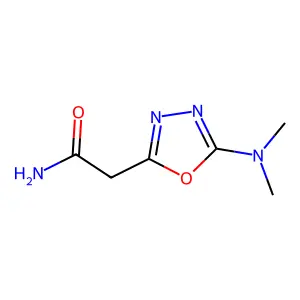 2-[5-(Dimethylamino)-1,3,4-oxadiazol-2-yl]acetamide structure