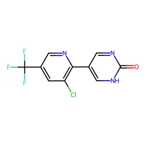 5-[3-Chloro-5-(trifluoromethyl)-2-pyridinyl]-2-pyrimidinol structure