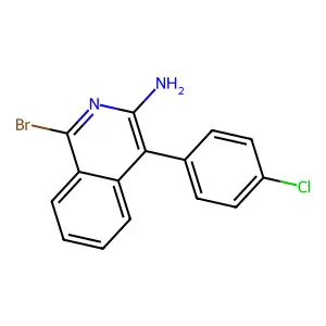 1-Bromo-4-(4-chlorophenyl)isoquinolin-3-amine structure