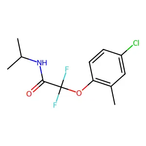 2-(4-chloro-2-methylphenoxy)-2,2-difluoro-N-isopropylacetamide structure