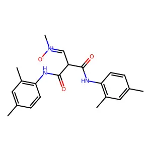 (Z)-{2,2-bis[(2,4-dimethylphenyl)carbamoyl]ethylidene}(methyl)oxidoazanium structure