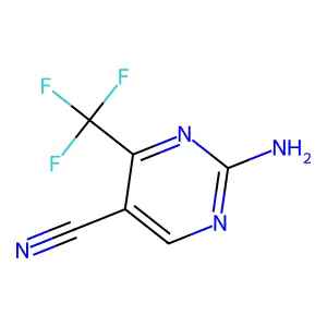 2-Amino-4-(trifluoromethyl)pyrimidine-5-carbonitrile structure