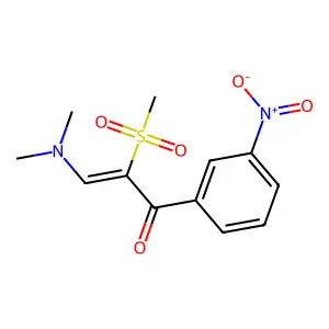 3-(Dimethylamino)-2-(methylsulfonyl)-1-(3-nitrophenyl)-2-propen-1-one structure