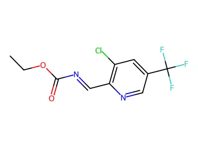 ethyl N-[(1E)-[3-chloro-5-(trifluoromethyl)pyridin-2-yl]methylidene]carbamate structure