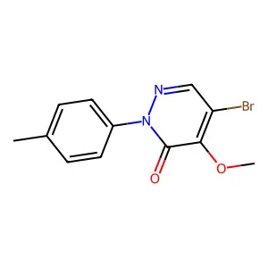 5-bromo-4-methoxy-2-(4-methylphenyl)-3(2H)-pyridazinone structure