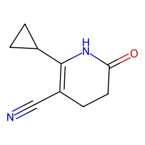 2-Cyclopropyl-6-oxo-1,4,5,6-tetrahydro-3-pyridinecarbonitrile structure