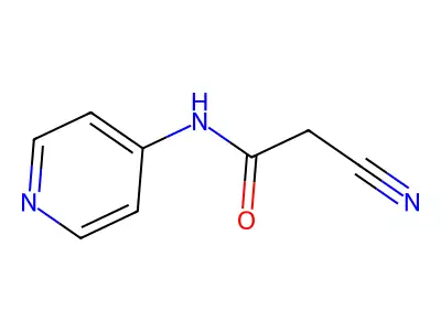 2-cyano-N-(pyridin-4-yl)acetamide structure