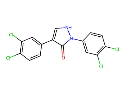 2,4-bis(3,4-dichlorophenyl)-1,2-dihydro-3H-pyrazol-3-one structure