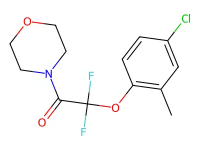 2-(4-Chloro-2-methylphenoxy)-2,2-difluoro-1-morpholino-1-ethanone structure