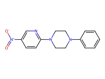 1-(5-Nitropyridin-2-yl)-4-phenylpiperazine structure