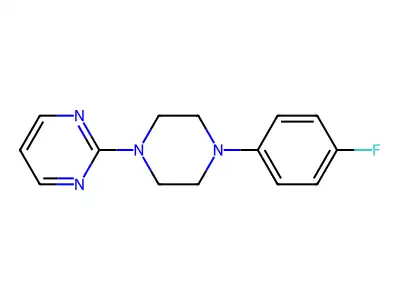 2-[4-(4-Fluorophenyl)piperazin-1-yl]pyrimidine structure