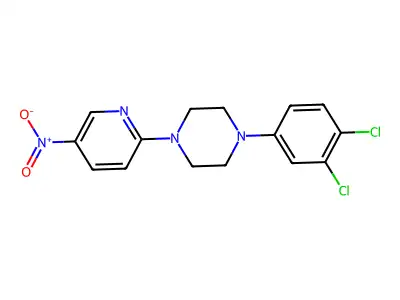 1-(3,4-Dichlorophenyl)-4-(5-nitro-2-pyridinyl)piperazine structure