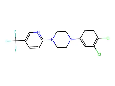 1-(3,4-Dichlorophenyl)-4-[5-(trifluoromethyl)pyridin-2-yl]piperazine structure