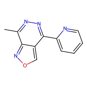 7-Methyl-4-(2-pyridinyl)isoxazolo[3,4-d]pyridazine structure