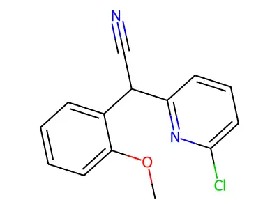 2-(6-Chloropyridin-2-yl)-2-(2-methoxyphenyl)acetonitrile structure