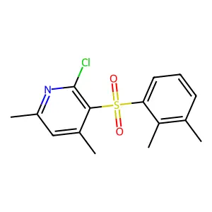 2-Chloro-3-[(2,3-dimethylphenyl)sulfonyl]-4,6-dimethylpyridine structure