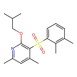 3-[(2,3-Dimethylphenyl)sulfonyl]-2-isobutoxy-4,6-dimethylpyridine structure