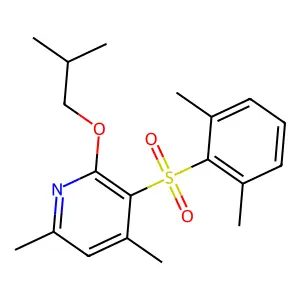 3-[(2,6-Dimethylphenyl)sulfonyl]-2-isobutoxy-4,6-dimethylpyridine structure