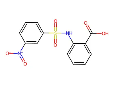 2-(3-Nitrobenzenesulfonamido)benzoic acid structure