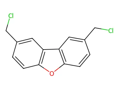 Dibenzofuran, 2,8-bis(chloromethyl)- structure