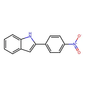2-(4-nitrophenyl)-1H-indole structure