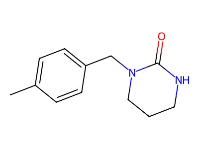 1-[(4-Methylphenyl)methyl]-1,3-diazinan-2-one structure